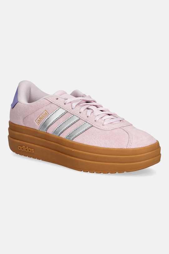 

Замшевые кроссовки VL Court Bold Adidas, розовый