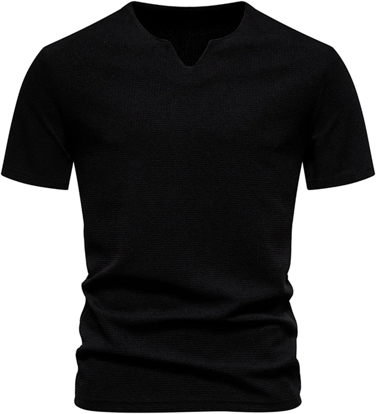 

Мужская футболка с V-образным вырезом, Slim Fit, легкая QUNPIU