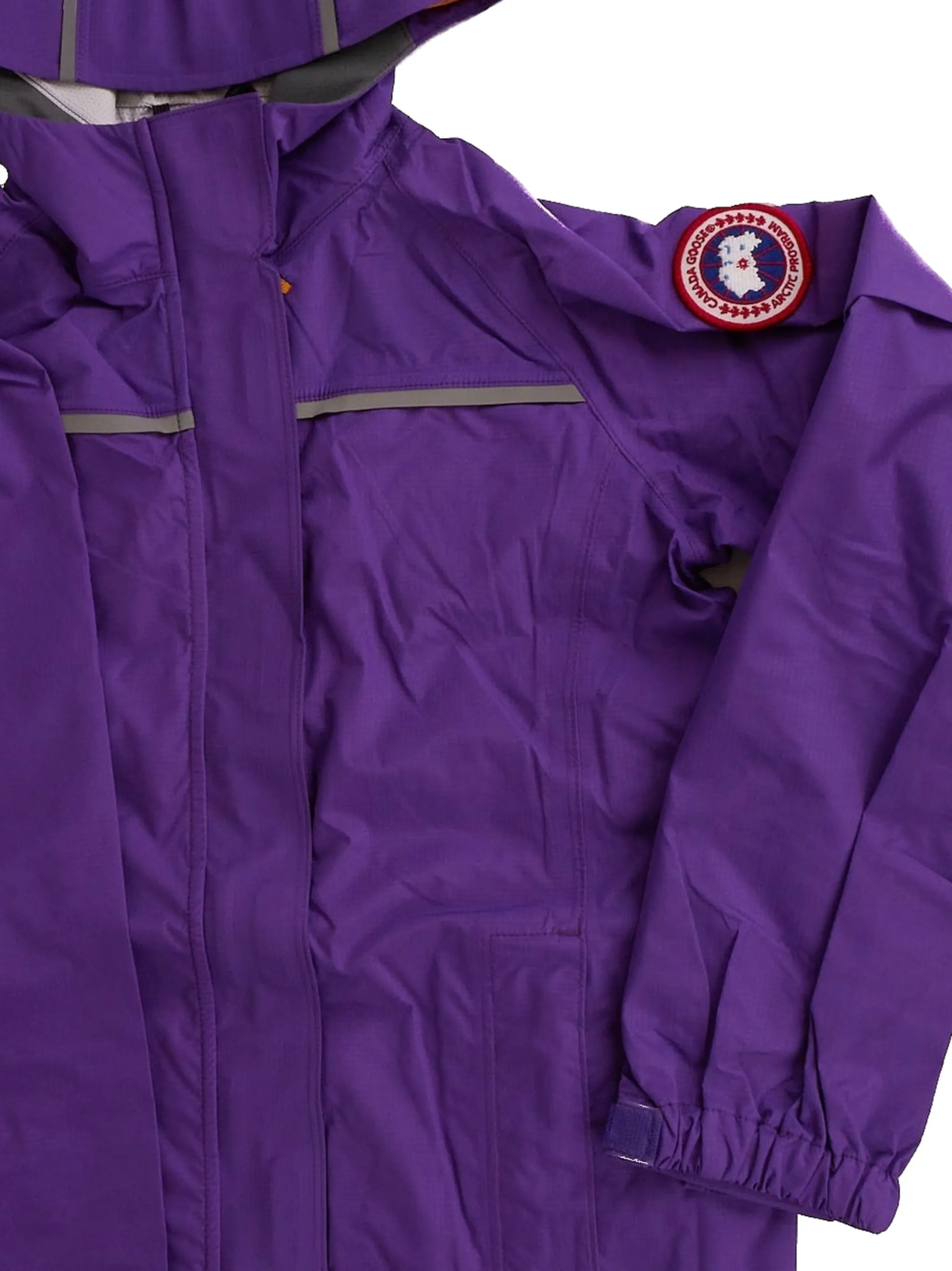 Куртка с капюшоном и нашивкой-логотипом Canada Goose Kids, фиолетовый — фото 2