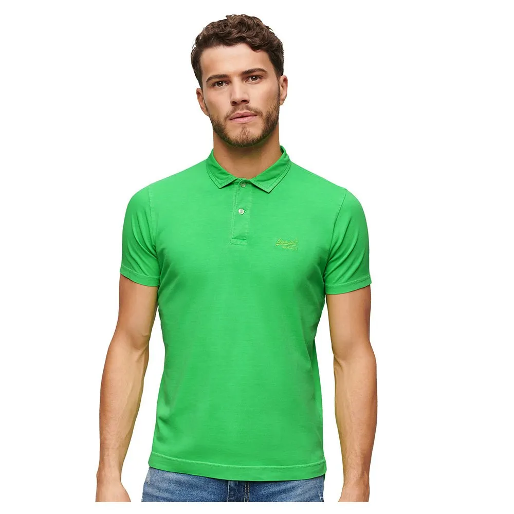 

Поло Superdry Essential Logo Neon, белый
