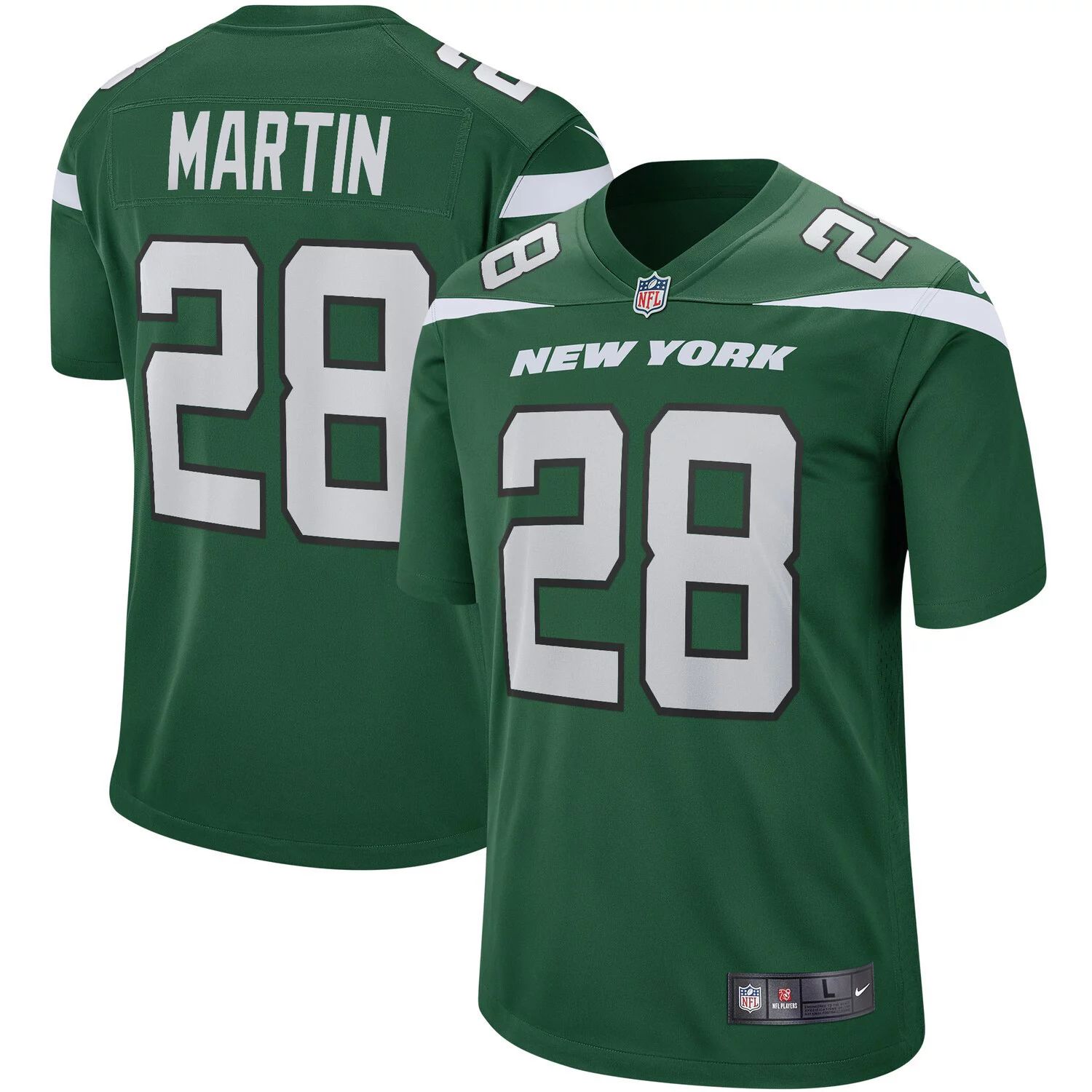 

Мужская майка игрока в отставке Curtis Martin Gotham Green New York Jets Game Nike