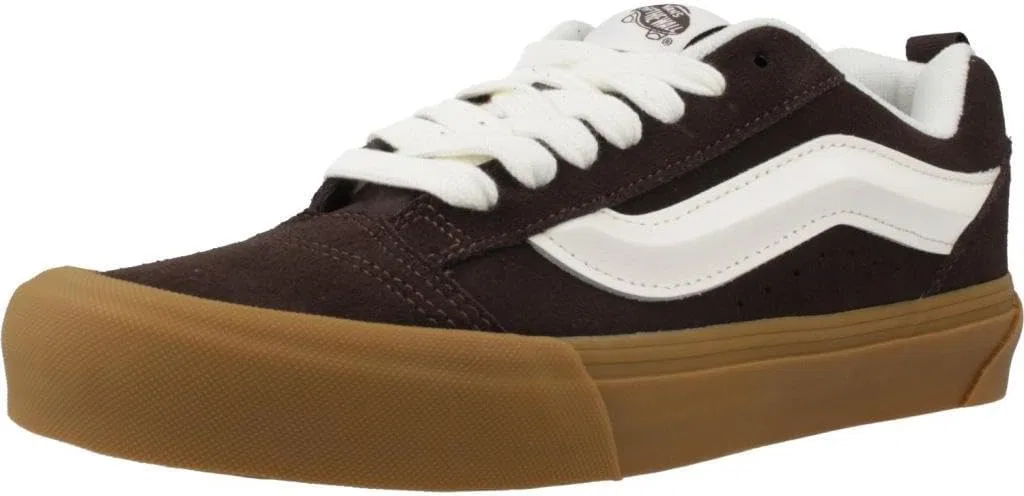 Кроссовки Vans KNU Skool Brown, Dark brown and white, 42 EU