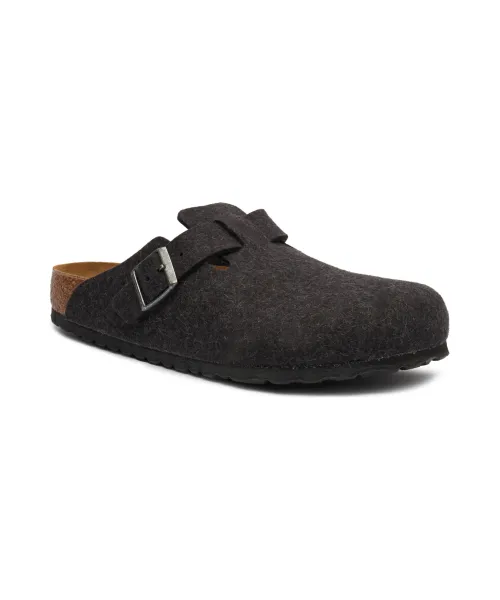 

Бостонские шерстяные мюли-сандалии Regular fit Birkenstock, серый