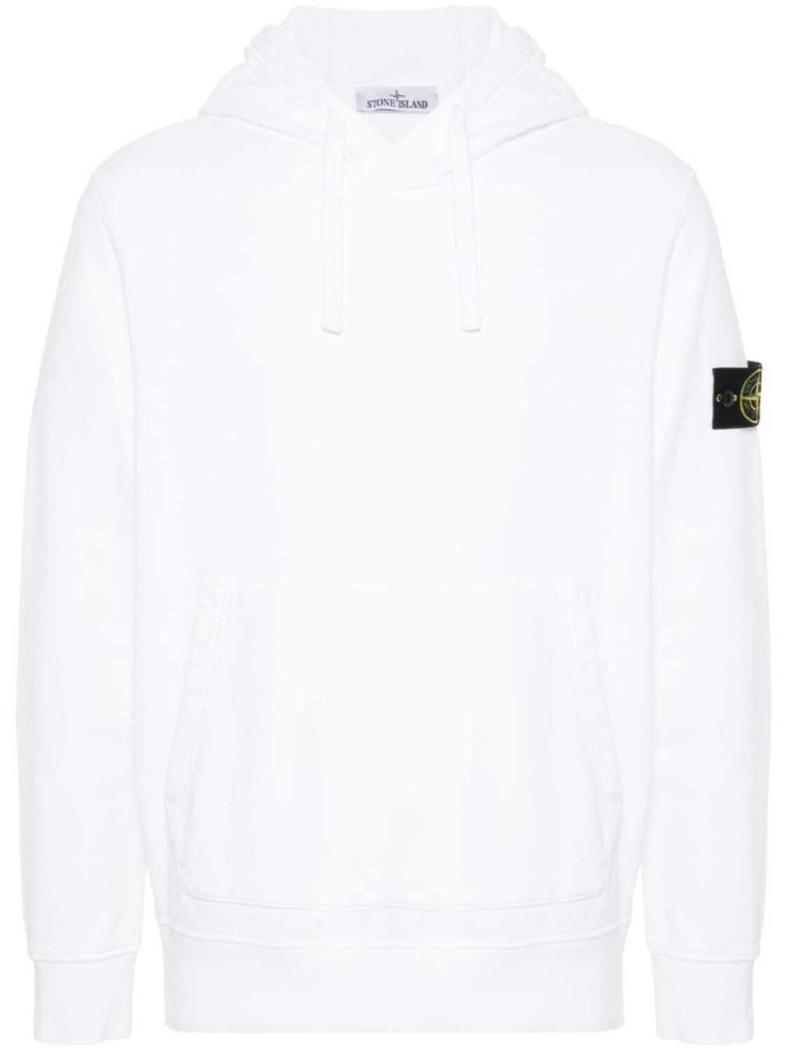

Stone Island худи с нашивкой Compass, белый