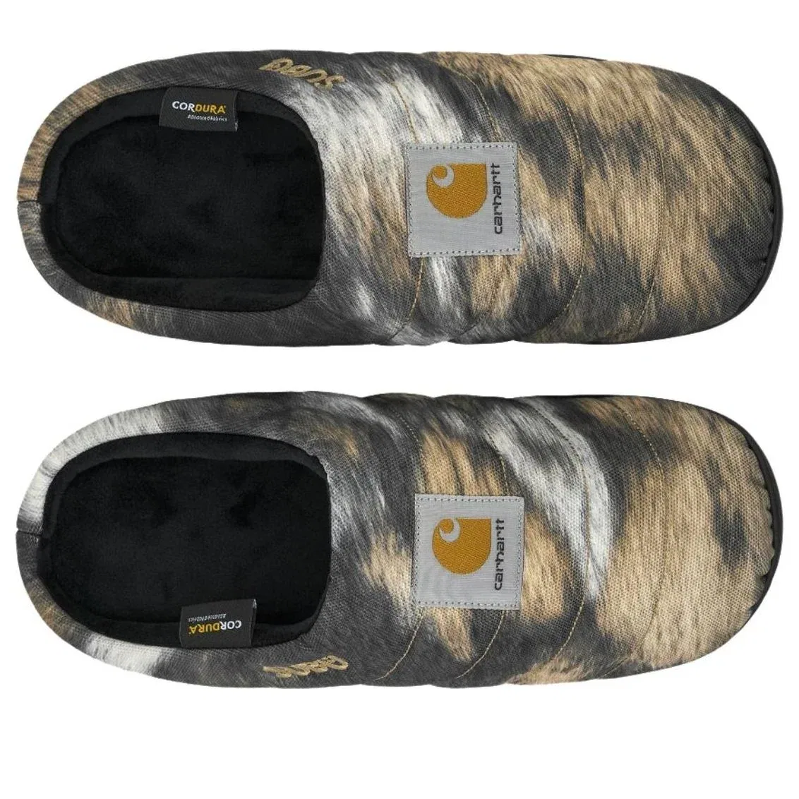 Тапочки SUBU x Carhartt WIP Cordura с принтом "Дикая собака" I034118-38W-XX, мультиколор — фото 4