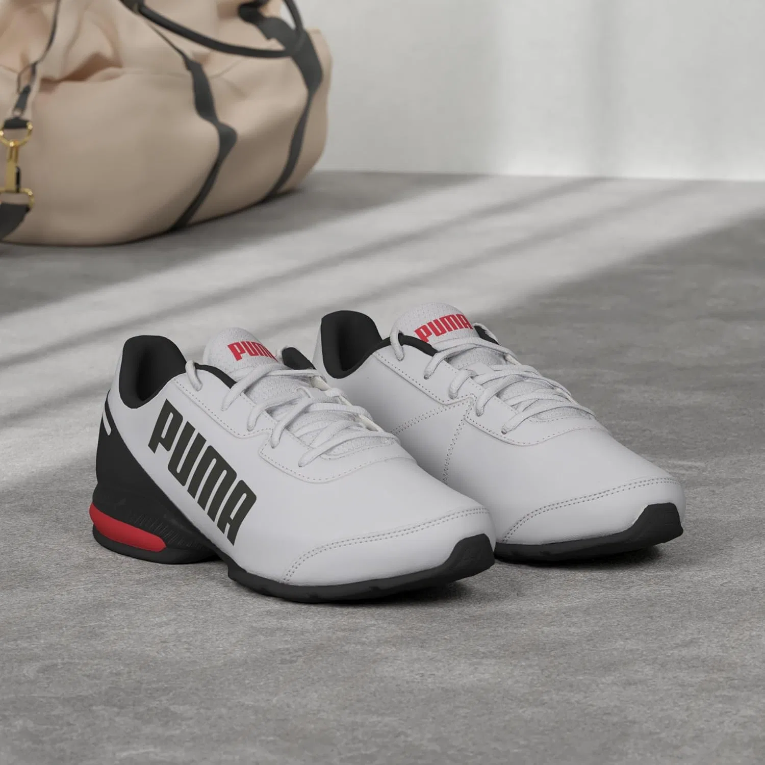 Кроссовки для бега PUMA Equate SL унисекс, Puma White Puma Black High Risk Red — фото 2