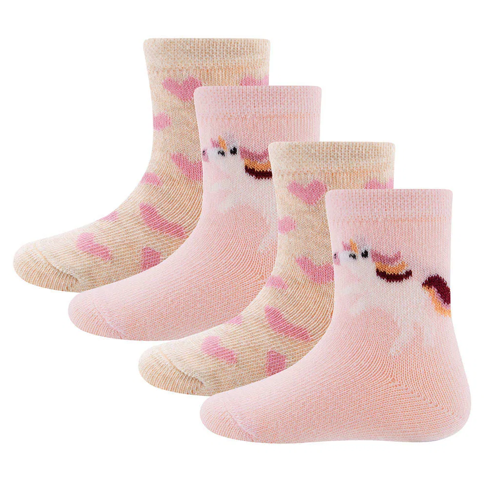 Носки 4er Pack Einhorn/Herzen Ewers, разноцветный