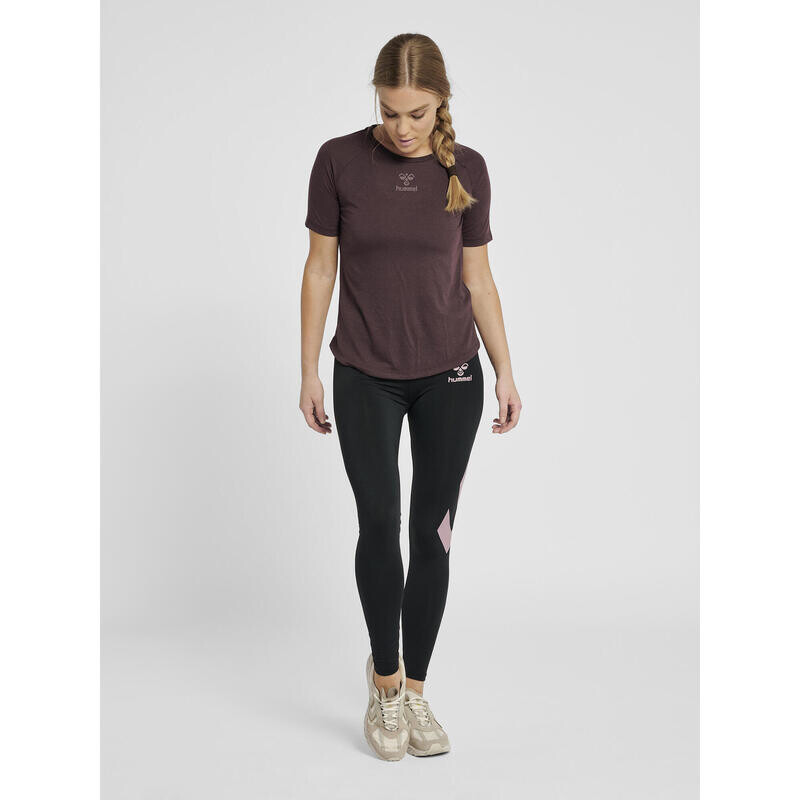 

Тайтсы Hummel, цвет schwarz/malvenfarben