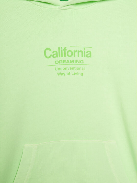 Свободный крой толстовки 3WITC204G United Colors Of Benetton, зеленый — фото 3