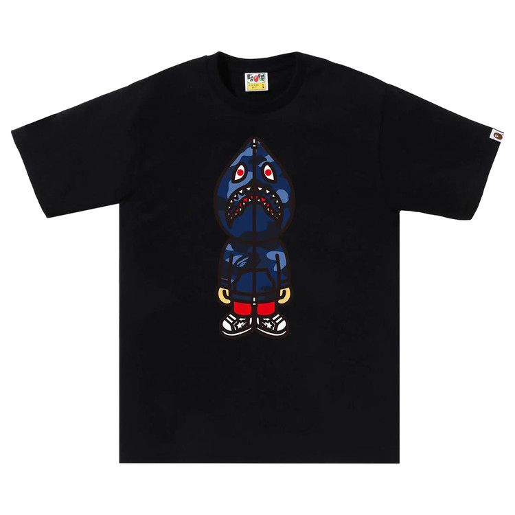

Футболка BAPE Color Camo Classic Milo Shark Tee, Black/Navy