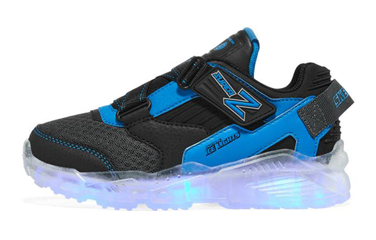 Skechers Детские кроссовки Arctic Tron Low Top, черные с синими, для подростков — фото 3