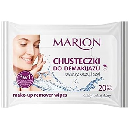 

Салфетки для снятия макияжа с лица, глаз и шеи MARION для всех типов кожи