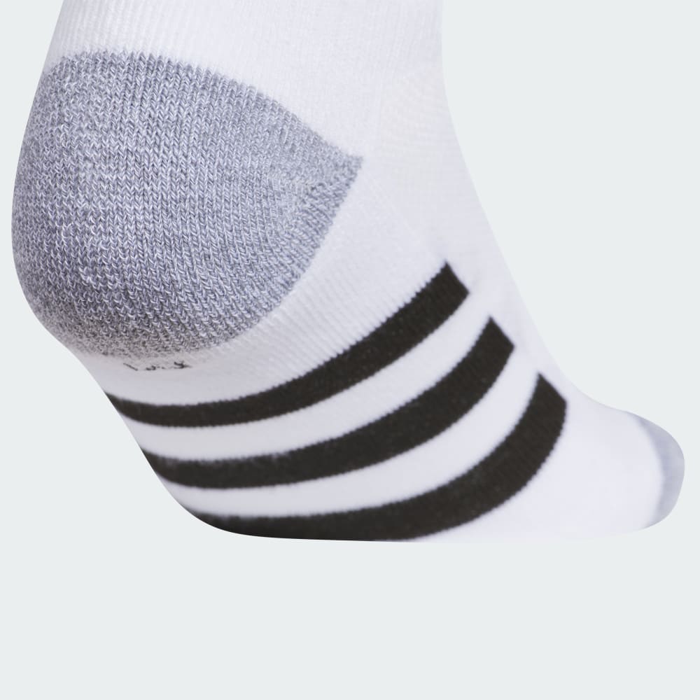 Носки Adidas Athletic Cushioned 6-Pack No-Show Socks Kids, цвет White/Grey/Black — фото 4