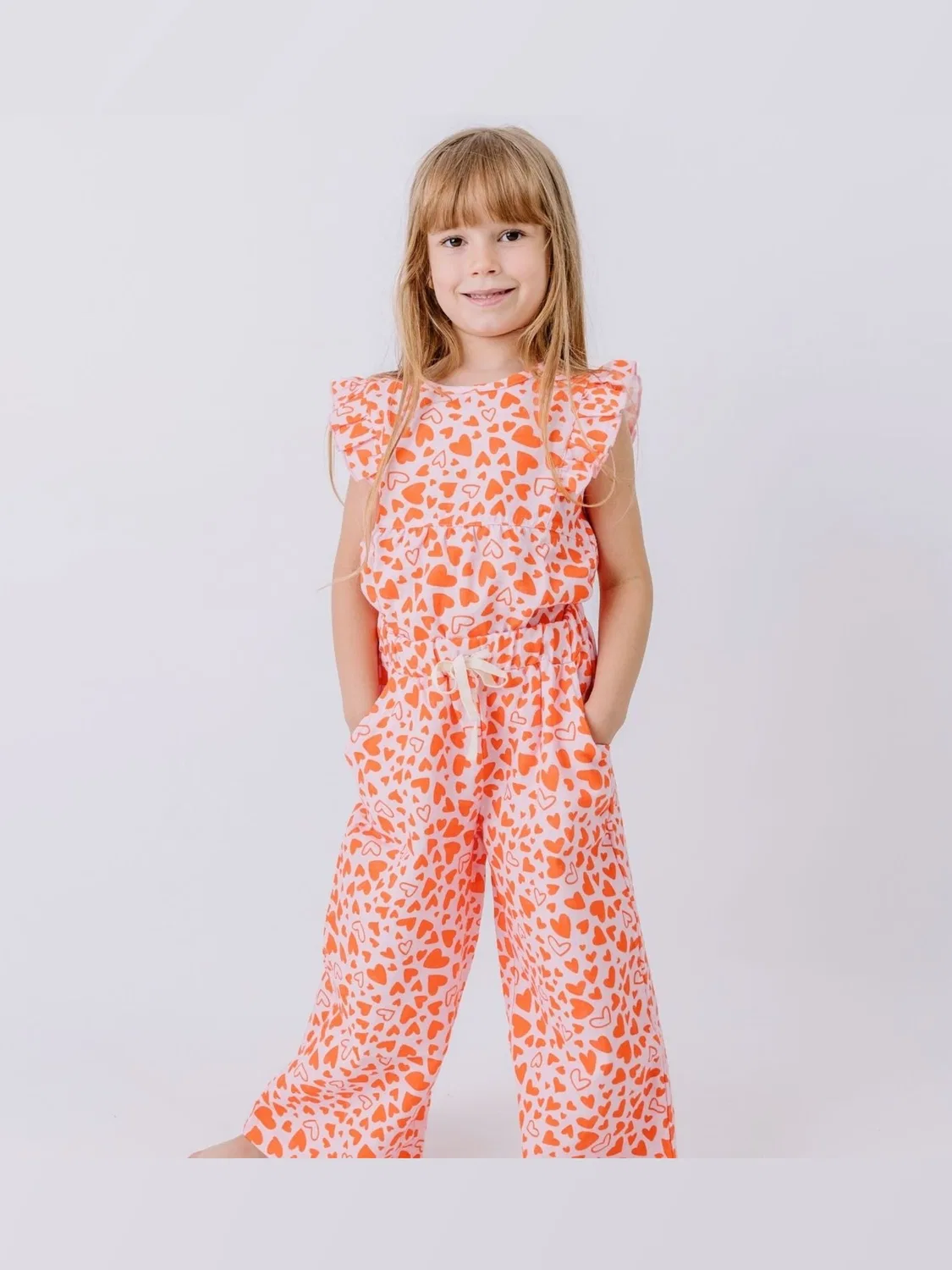 Обычные штаны 'Walkiddy - Little Big Hearts Pants' Walkiddy, Rose — фото 4