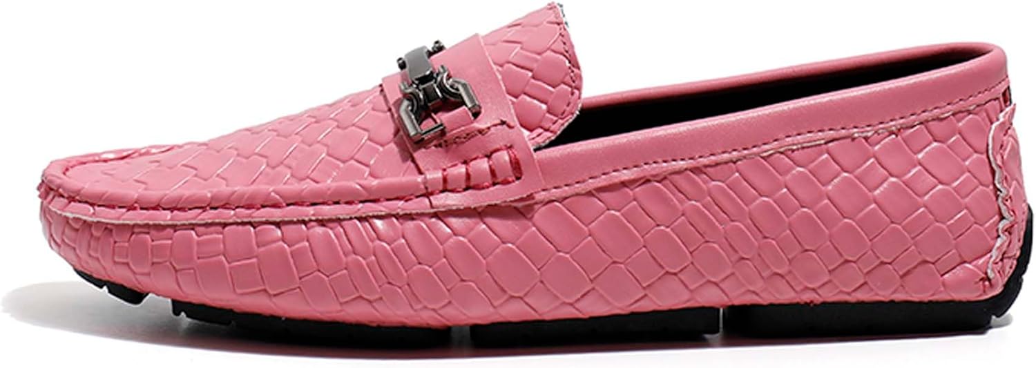 

Мужские лоферы Penny Urban Fashion, деловой повседневный стиль, официальная обувь, дышащие, для ходьбы, вождения, офиса, униформы, свадеб, банкетов, костюмов, платьев, кожаная обувь Generic, розовый