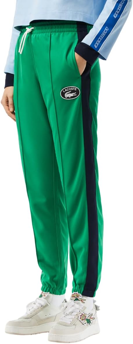 Брюки спортивные женские Lacoste Core Collection, прямые, Fluorine Green — фото 2
