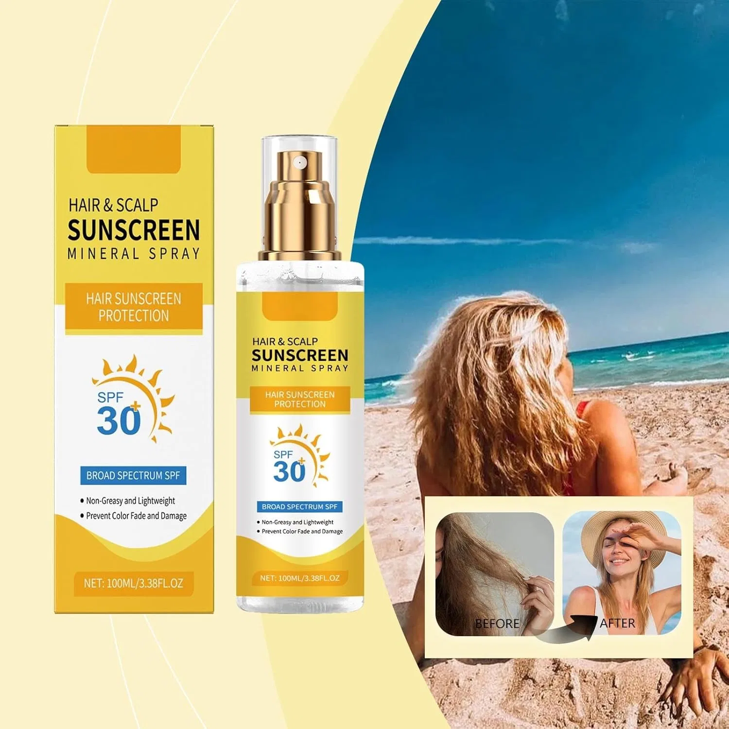 Спрей для защиты кожи головы и волос от солнца SPF 30+ Generisch — фото 3