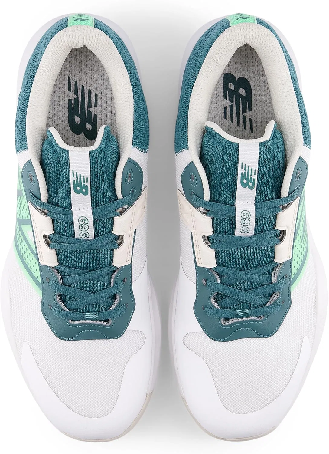 Мужские теннисные кроссовки New Balance, белый/зеленый — фото 4
