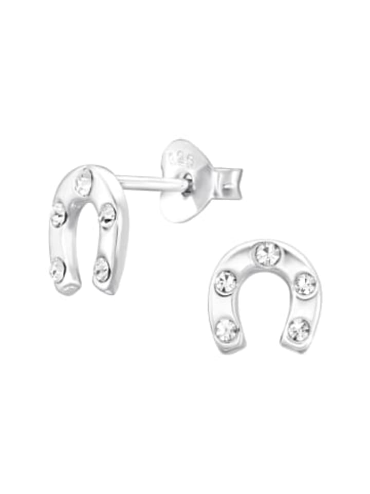 

Alexander York Серьги в форме подковы, серьги-гвоздики из серебра 925 пробы, комплект из 2 штук