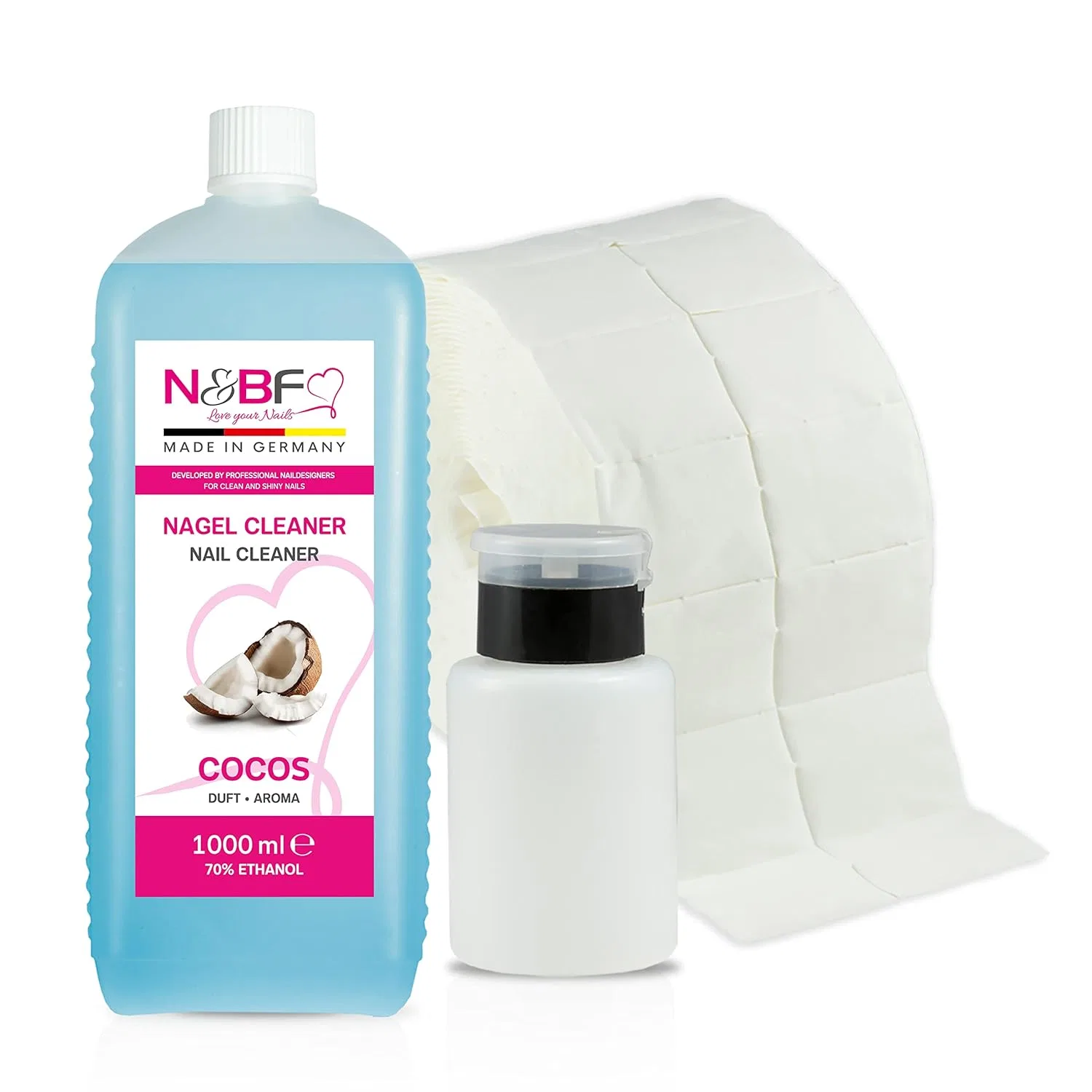 Набор N&BF All for One Nail Cleaner с ароматом кокоса 1000 мл N&Bf