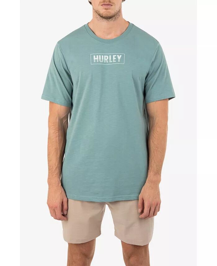 

Мужская футболка EVD H2O-DRI Box Lines Slub с короткими рукавами Hurley, зеленый