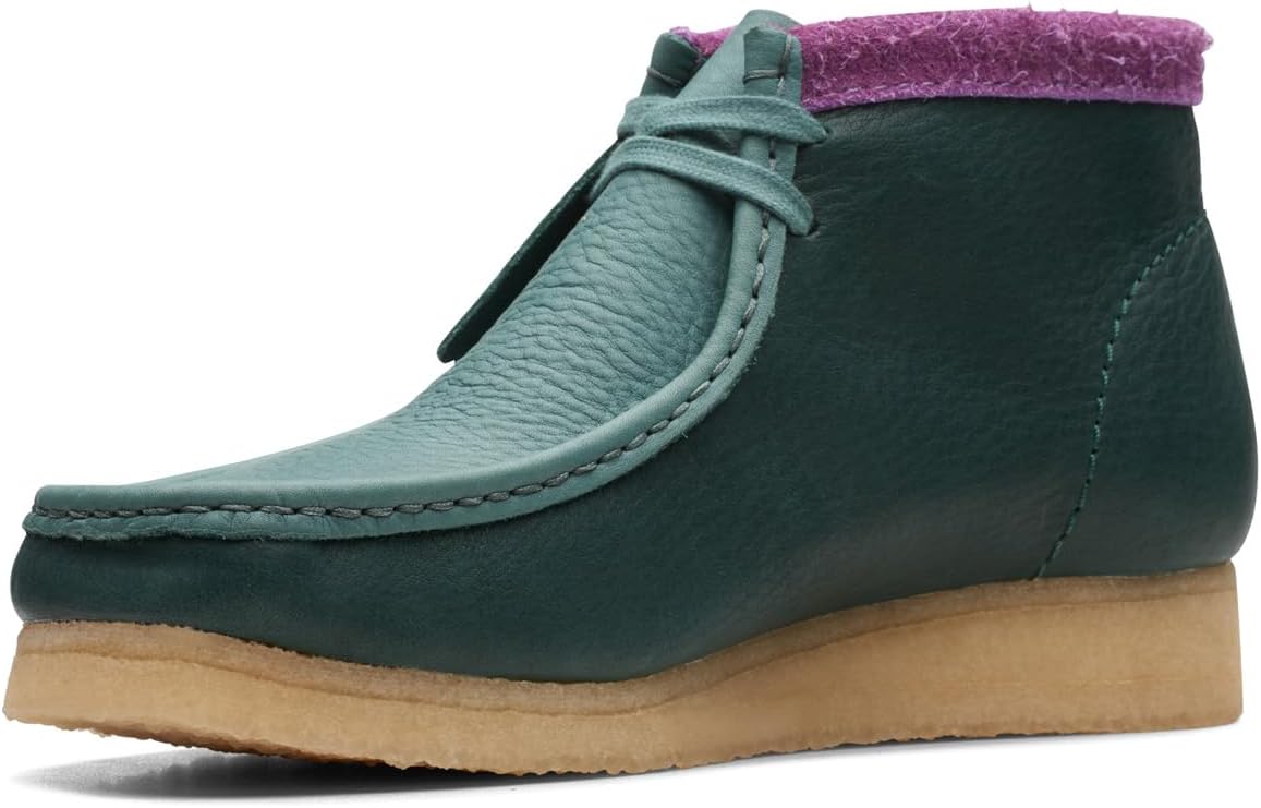 Мужские ботинки Clarks Wallabee Chukka, зеленый — фото 4