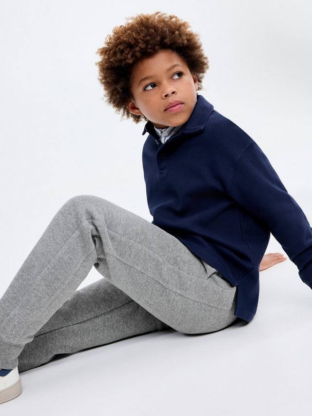 

Детские хлопковые джоггеры с кулиской Mango, Medium Grey