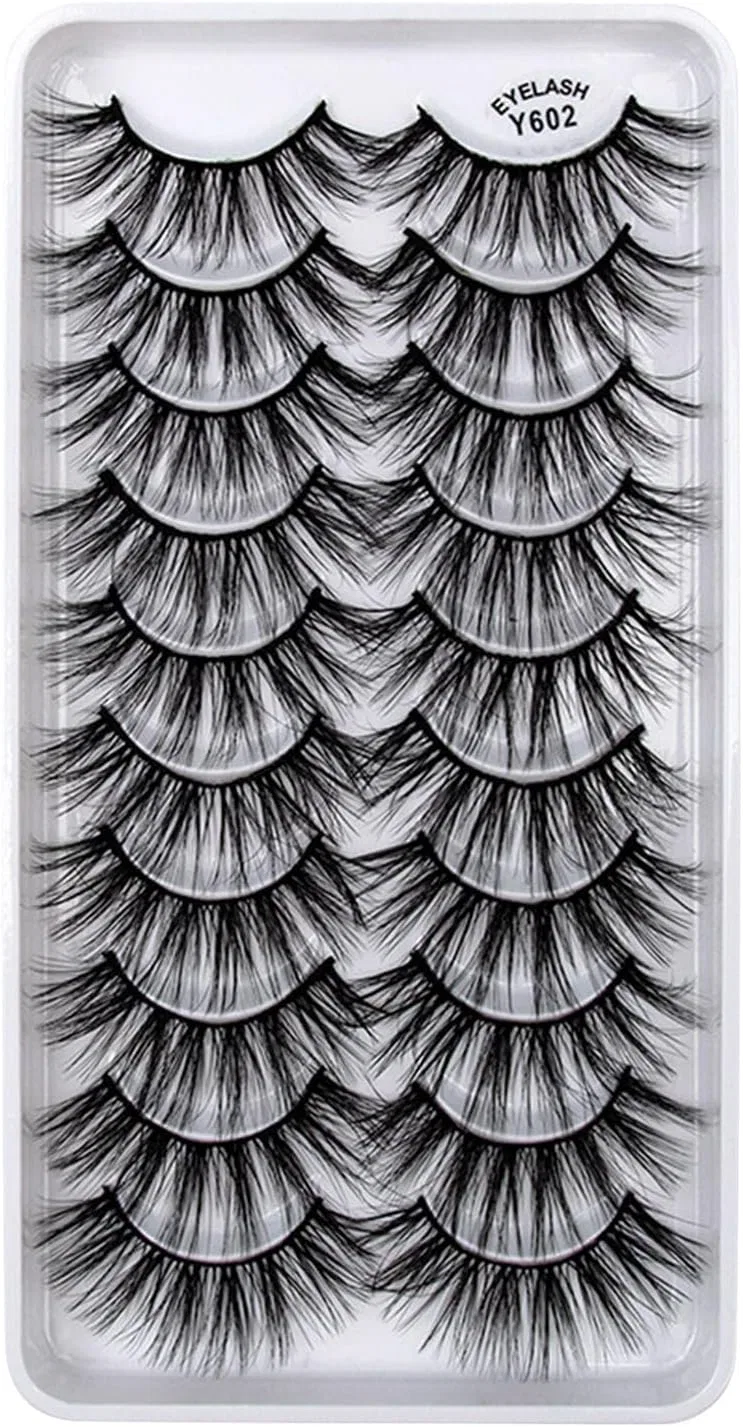 Ресницы накладные 10 пар Kendori, черные