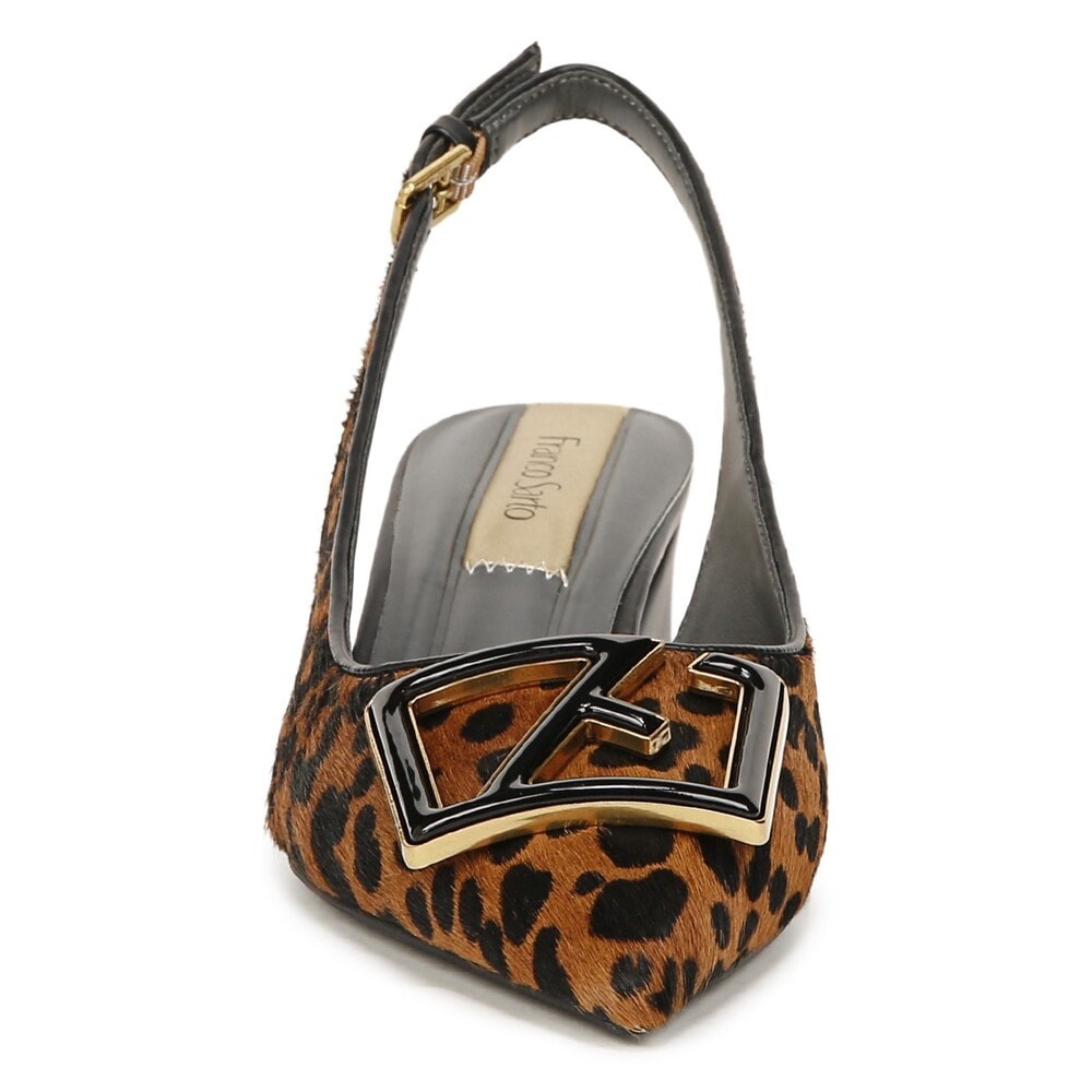 Женские туфли-лодочки Racer 5 с ремешком на пятке Franco Sarto, цвет leopard print — фото 3