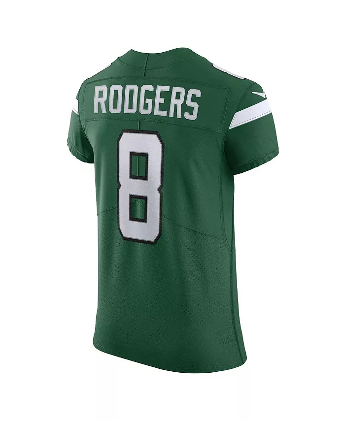Мужская альтернативная элитная футболка New York Jets Vapor F.U.S.E. Aaron Rodgers в цвете Gotham Green Nike — фото 3
