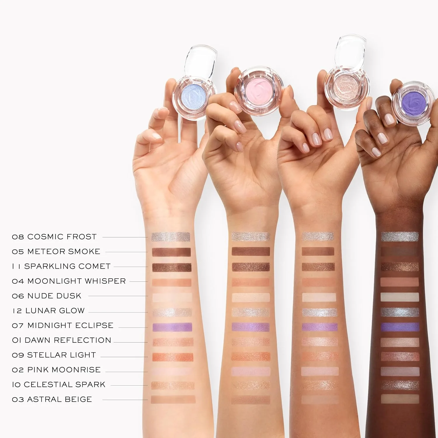 Тени для век Lancôme Idôle Goddess Dimension, мерцающий финиш - высокая пигментация, стойкость в складках века, стойкий макияж глаз, легко растушевывается, можно наслаивать цвет., 09 Celestial Spark — фото 4