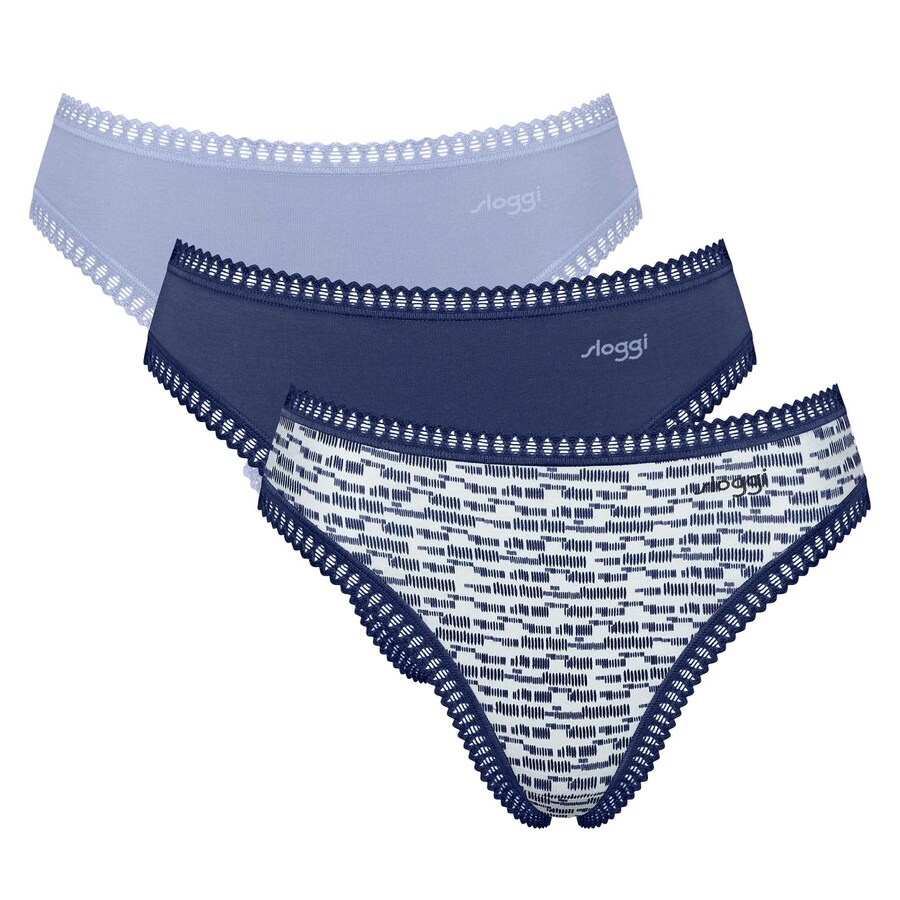 

Трусики SLOGGI Go Crush, цвет Light blue/Dark blue/Off white