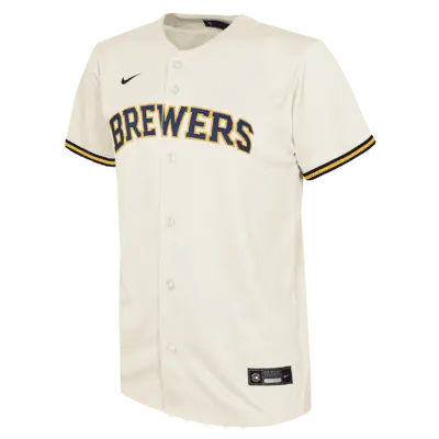 

Джерси Nike Christian Yelich Milwaukee Brewers, цвет Cream