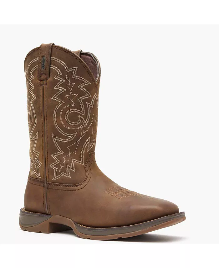 

Мужские ковбойские ботинки Steel Toe Rebel с завышенным голенищем на молнии Durango, коричневый