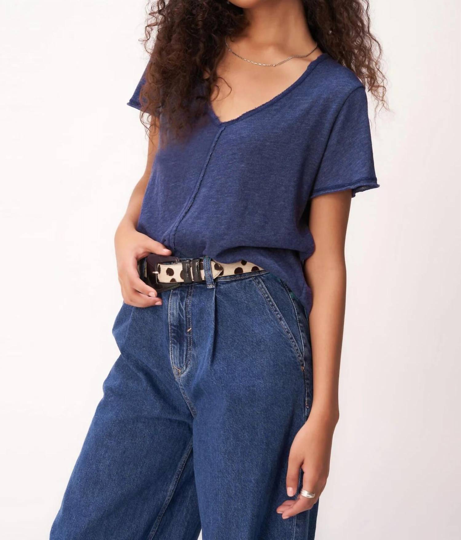 

Полуночная футболка с коротким рукавом в темно-синем цвете PROJECT SOCIAL T