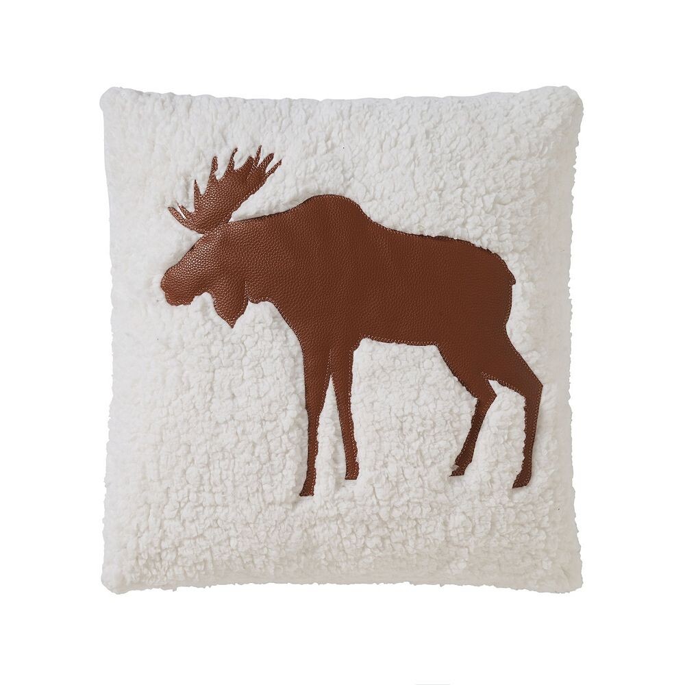 

Декоративная подушка из искусственной овчины Cuddl Duds Moose, коричневый
