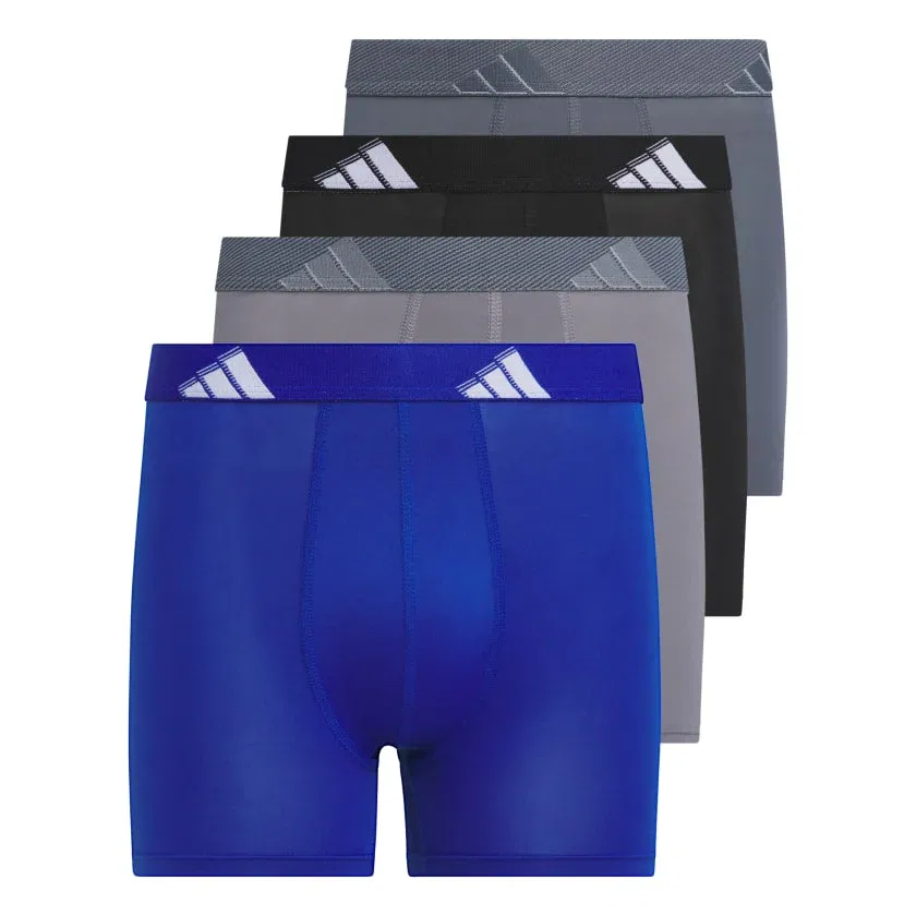 Детские боксеры adidas из микрофибры, комплект из 4 штук — фото 4