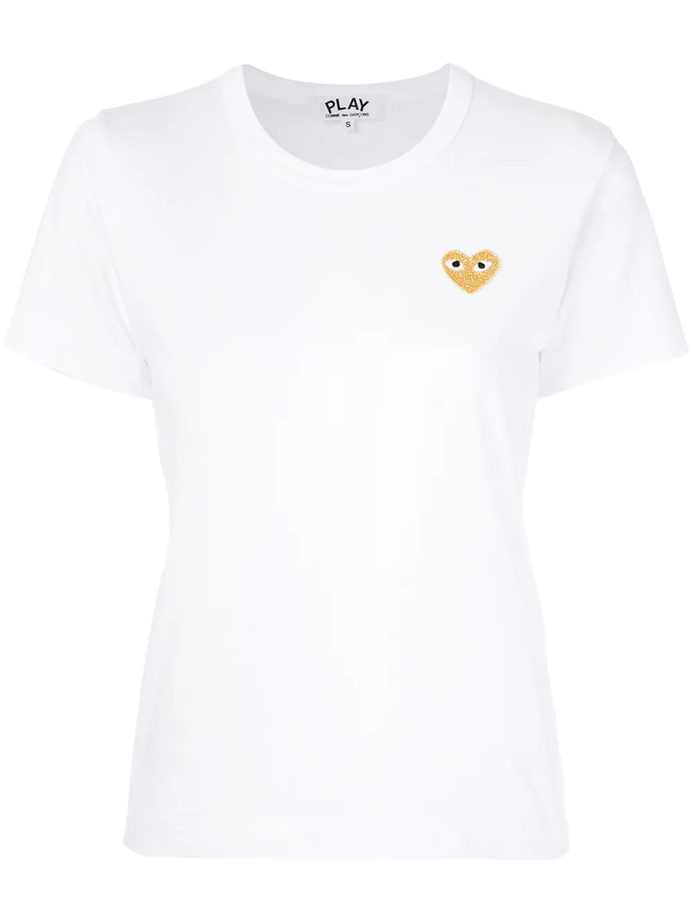 

Футболка с нашивкой Comme Des Garçons Play, белый