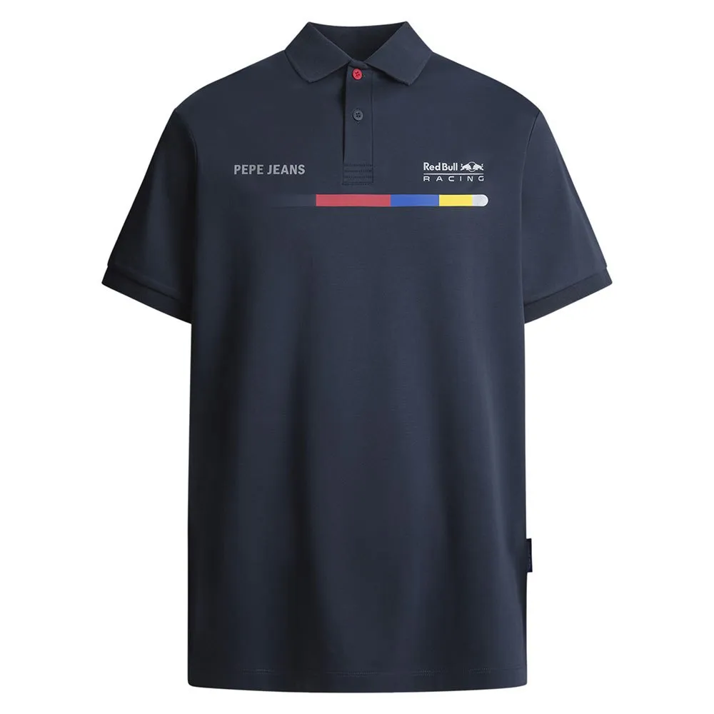 

Поло Red Bull Racing Graphic Print Logo Polo, серый/синий