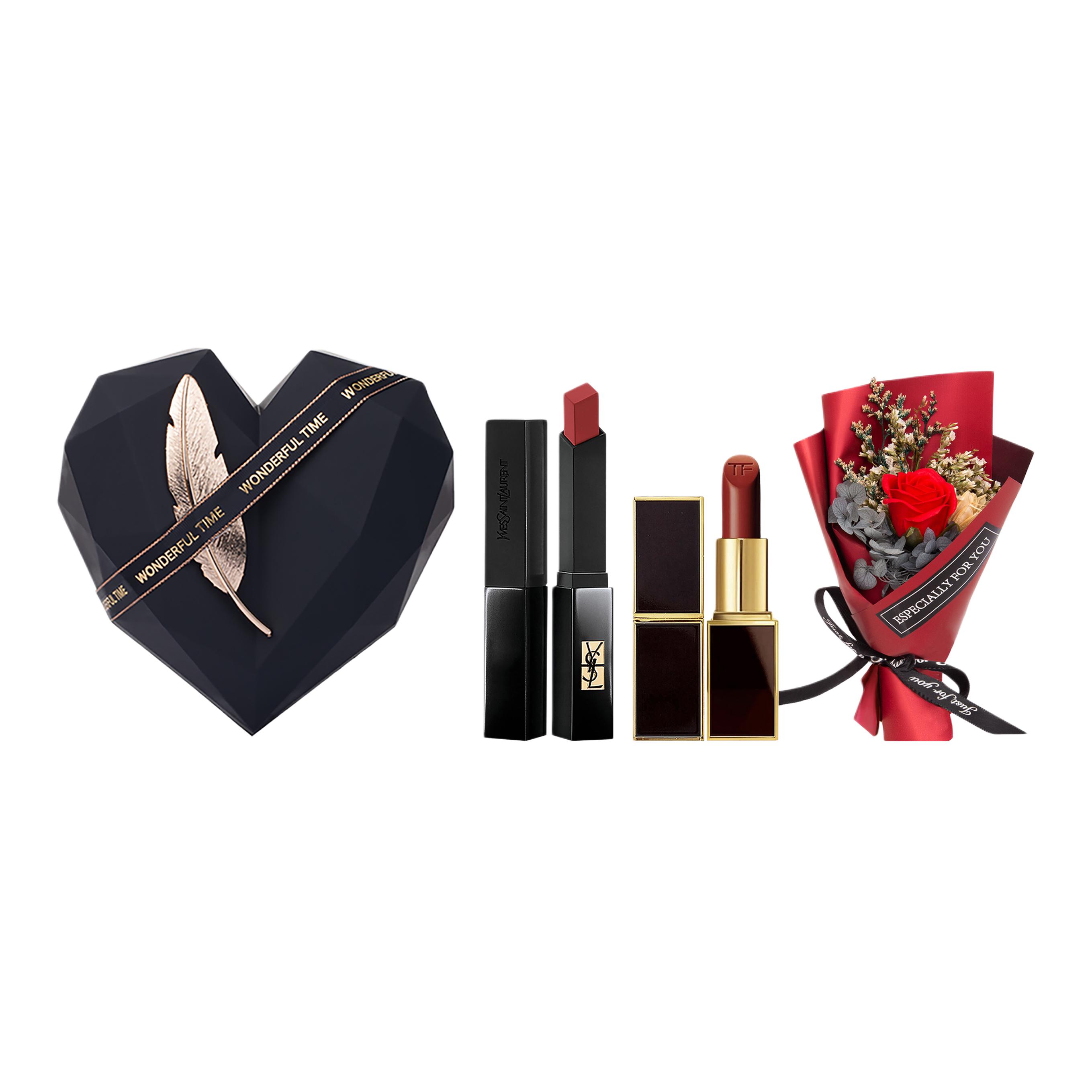 

SAINT LAURENT Набор косметики Gold Bar в коробке Starry Sky Rose, легко растушевывается, матовый, стойкий