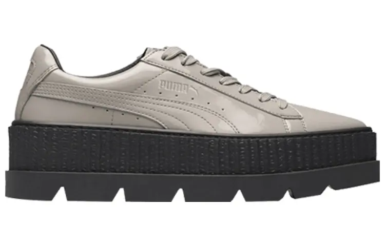 Кеды (WMNS) PUMA Fenty x Pointy Creeper Patent 'Dove', серый — фото 3