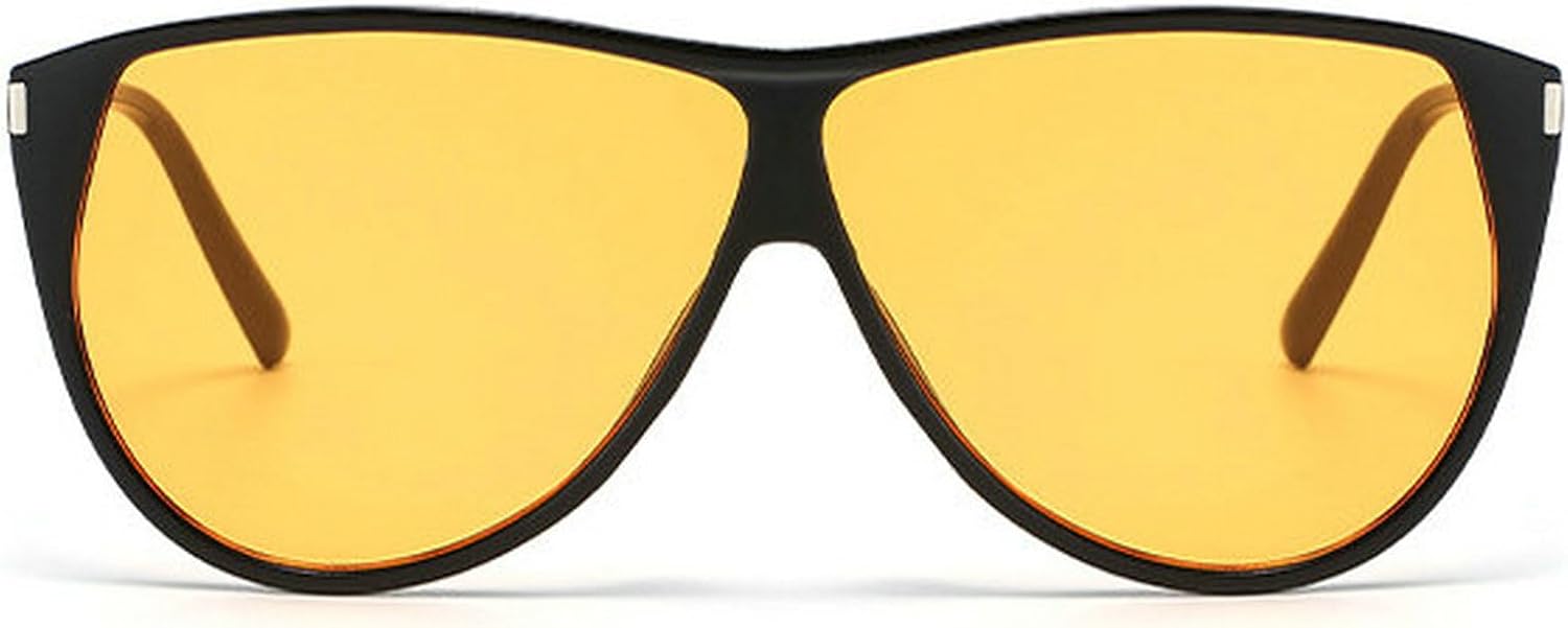 

Винтажные солнцезащитные очки-пилот COTIA большого размера для женщин и мужчин, модные квадратные солнцезащитные очки для активного отдыха, путешествий и вечеринок, Black Orange