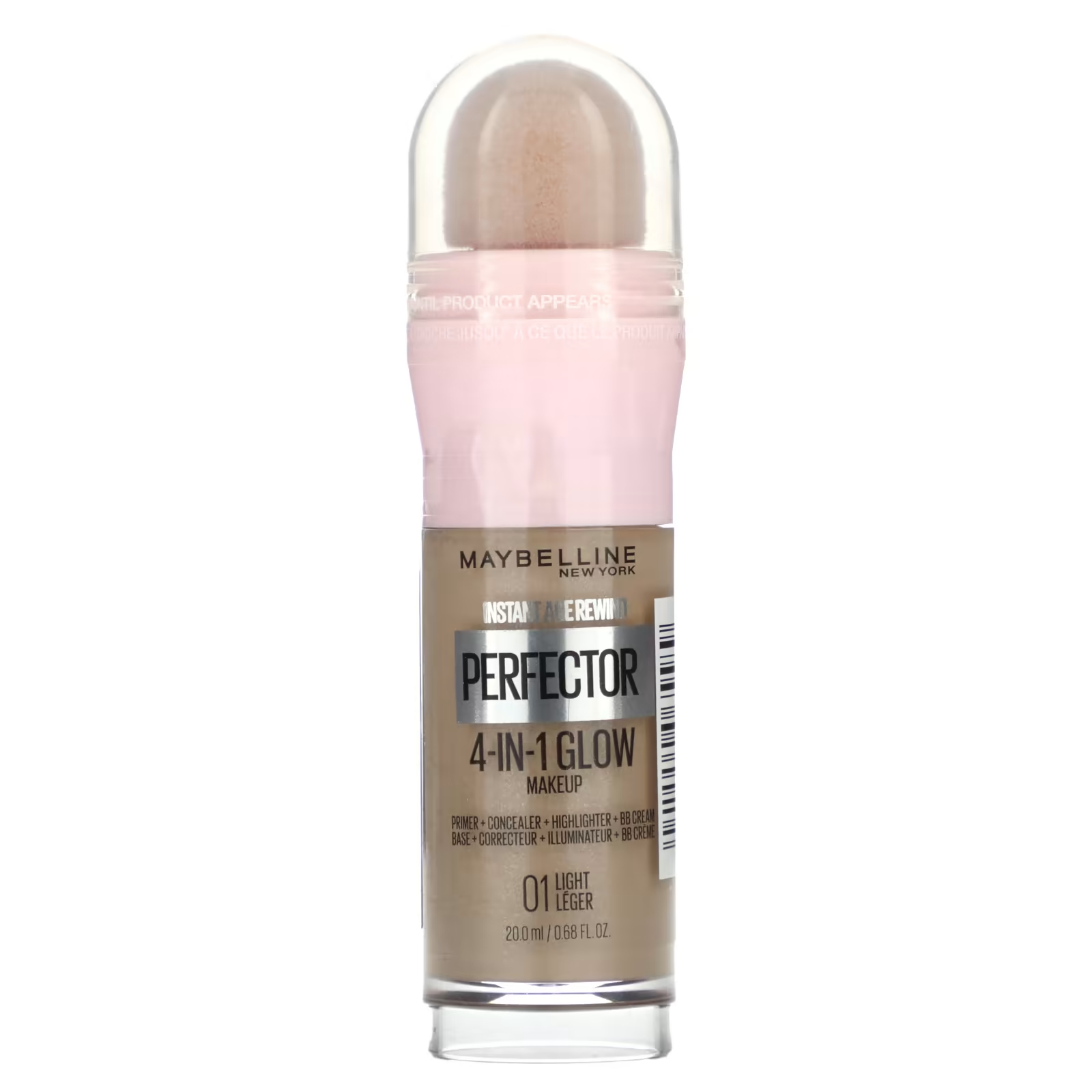 

Праймер + консилер + хайлайтер + BB-крем Maybelline Instant Age Rewind Perfector 4-in-1 Glow Makeup 01 Light