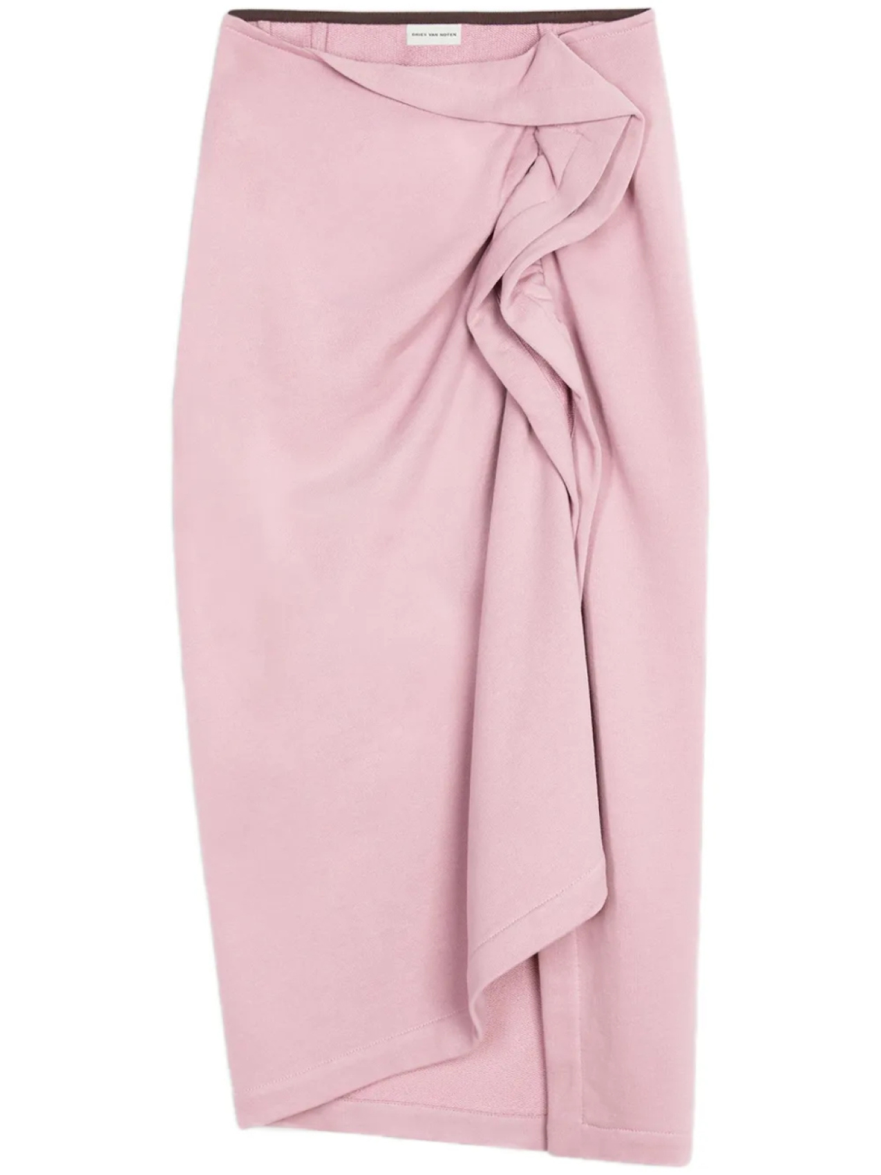 

DRIES VAN NOTEN юбка миди с оборками, розовый
