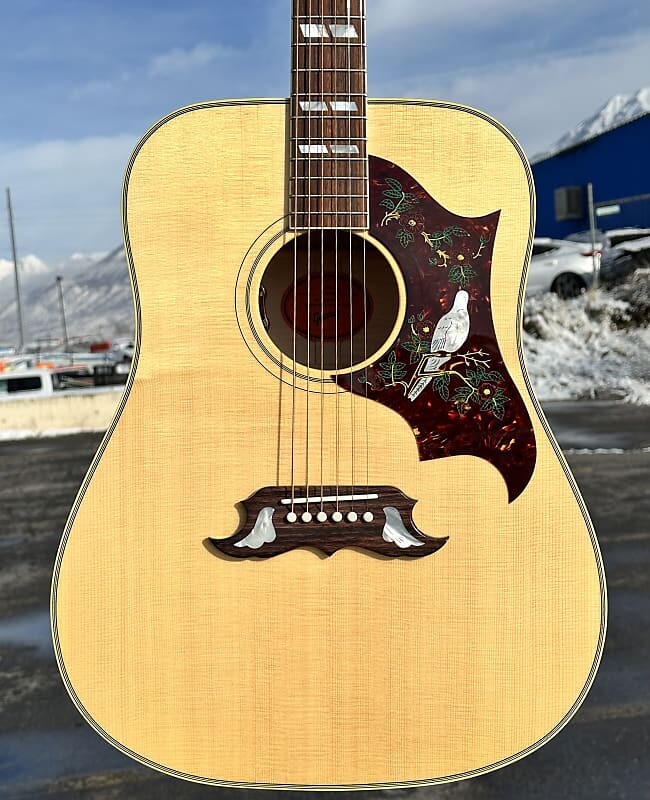 

Акустическая гитара Gibson Dove Original 2023 Antique Natural New Unplayed Auth Dlr 4lb15oz #120