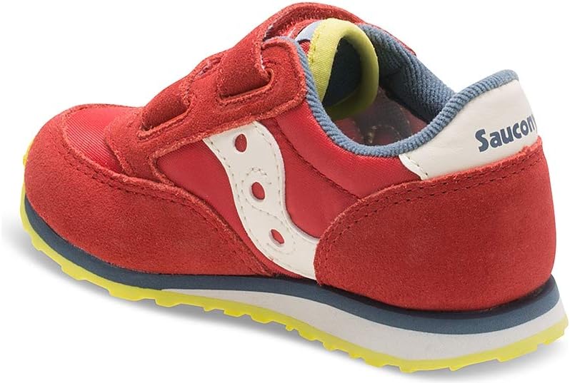 Кроссовки Saucony Unisex-Child Originals Jazz на липучке (для малышей/детей младшего возраста), красный/синий — фото 3
