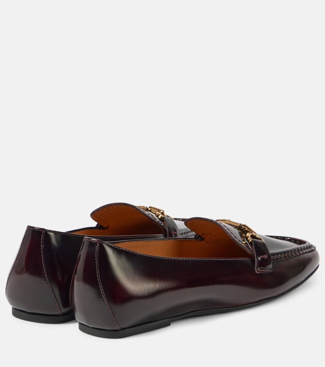 Лоферы из полированной кожи Tod'S, цвет mosto — фото 3