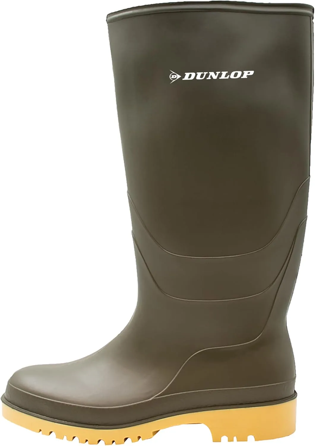 Защитная обувь Dunlop, унисекс, взрослые резиновые сапоги Dunlop Dull, зеленый — фото 2