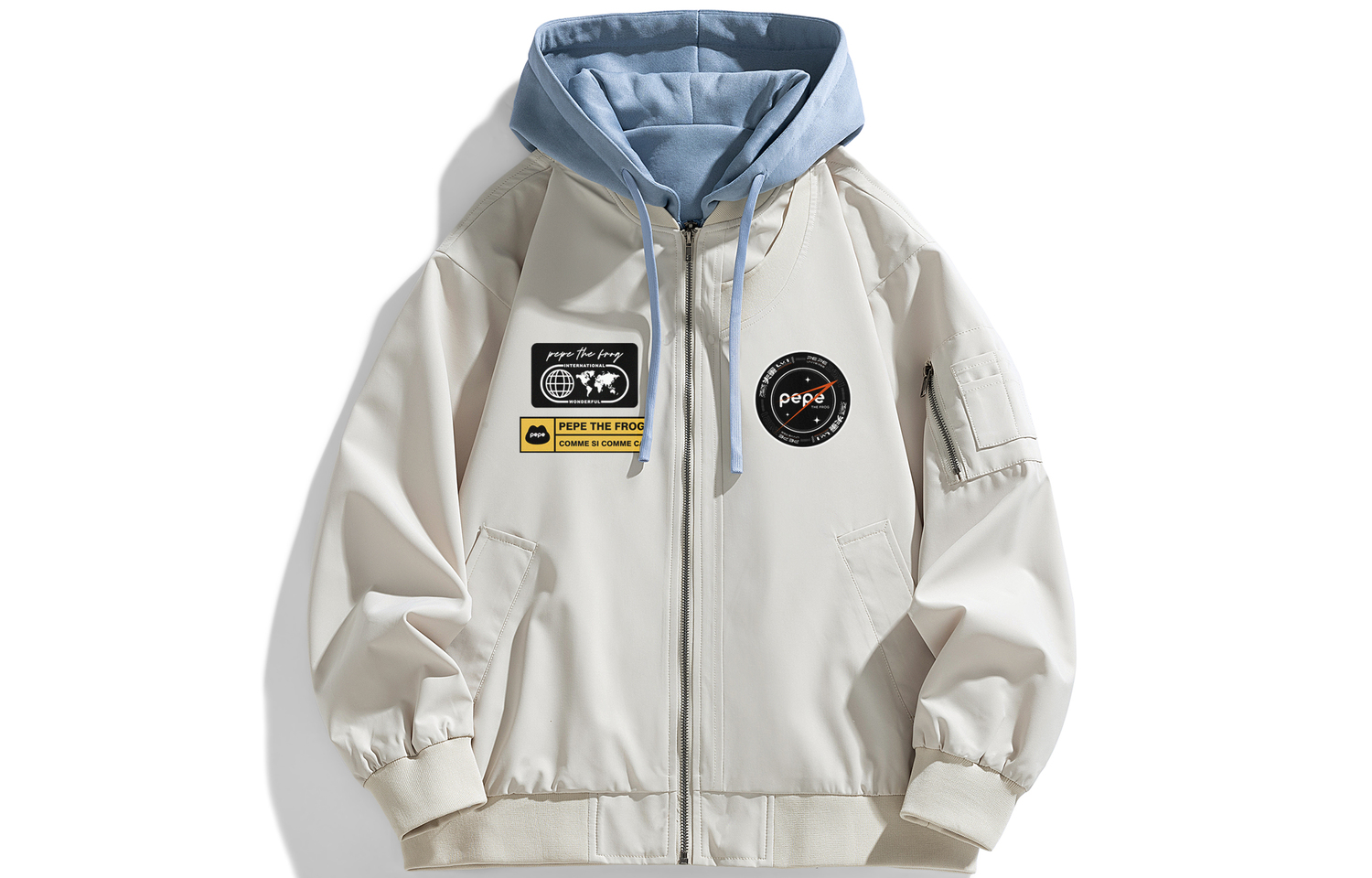 

Pepe The Frog Куртка Unisex, Hooded Beige Apricot