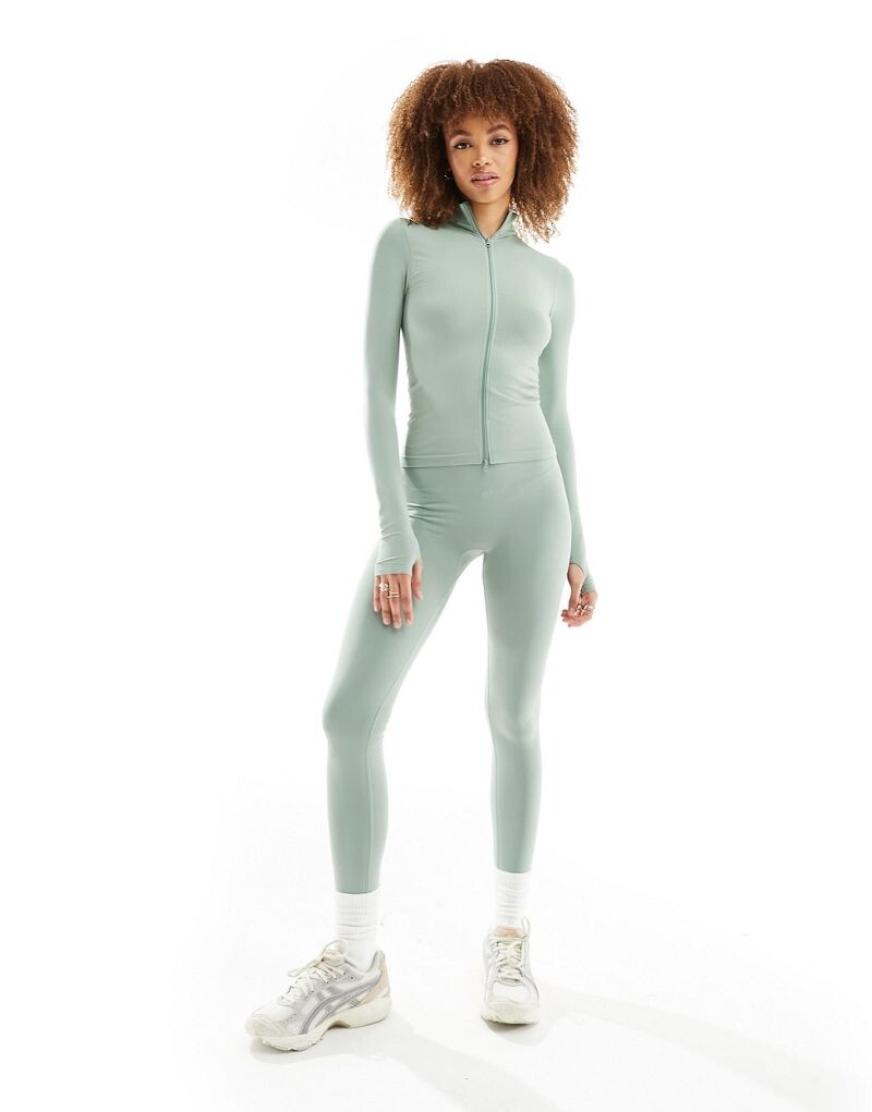 

ASOS DESIGN – бесшовные леггинсы Sage Shaping, часть комплекта